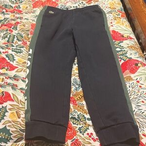 Lacoste Kids Black and Green Sweatpants